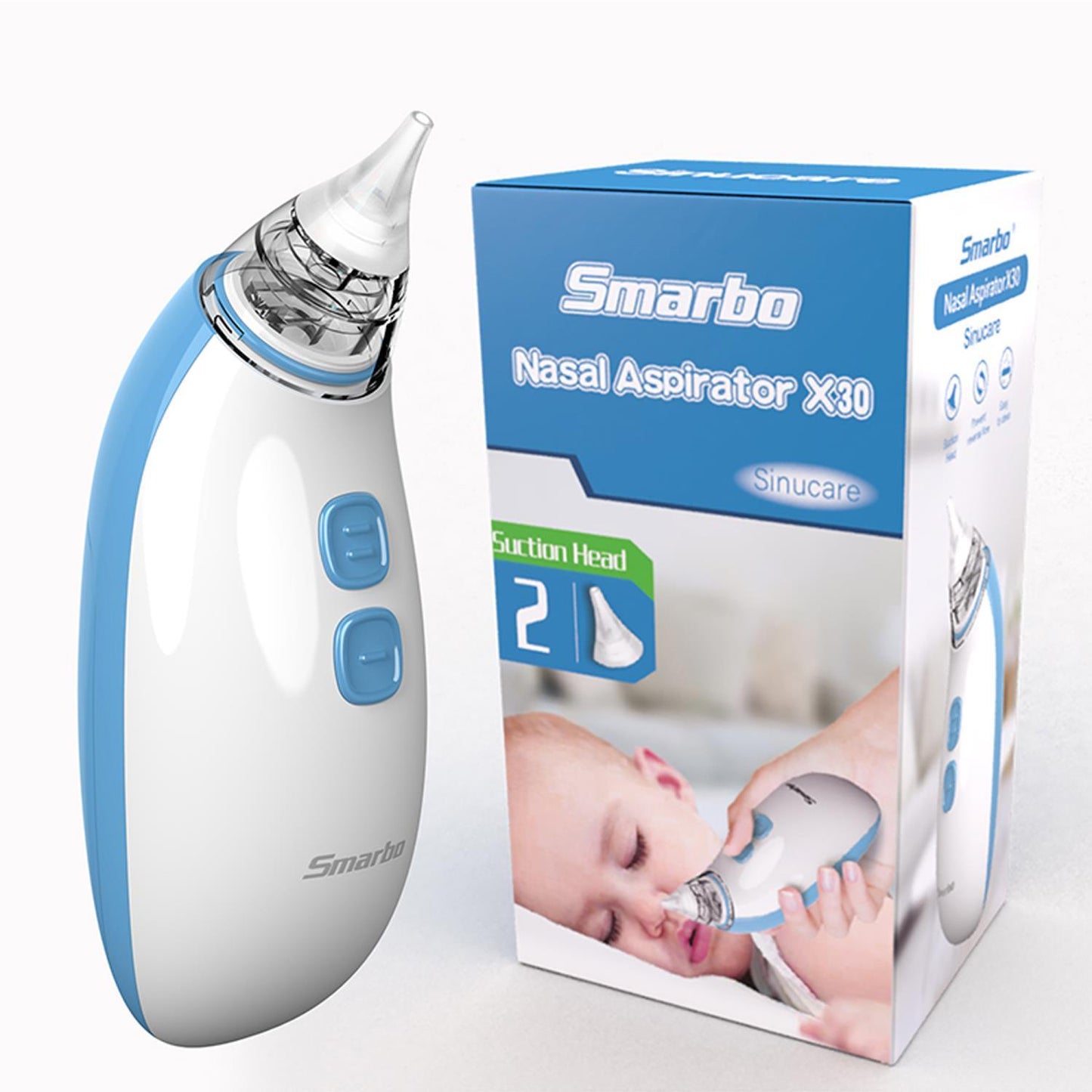 Smarbo X30 Taşınabilir, Elektrikli, Profesyonel, Ergonomik Bebek Burun Aspiratörü