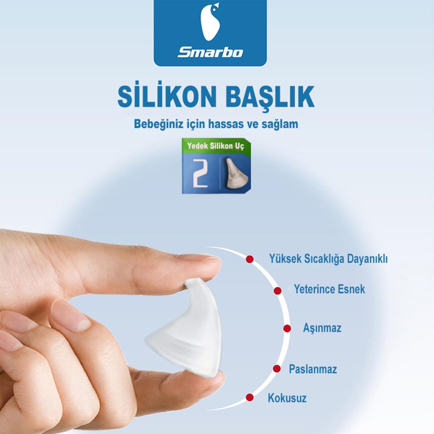 Smarbo X30 Taşınabilir, Elektrikli, Profesyonel, Ergonomik Bebek Burun Aspiratörü