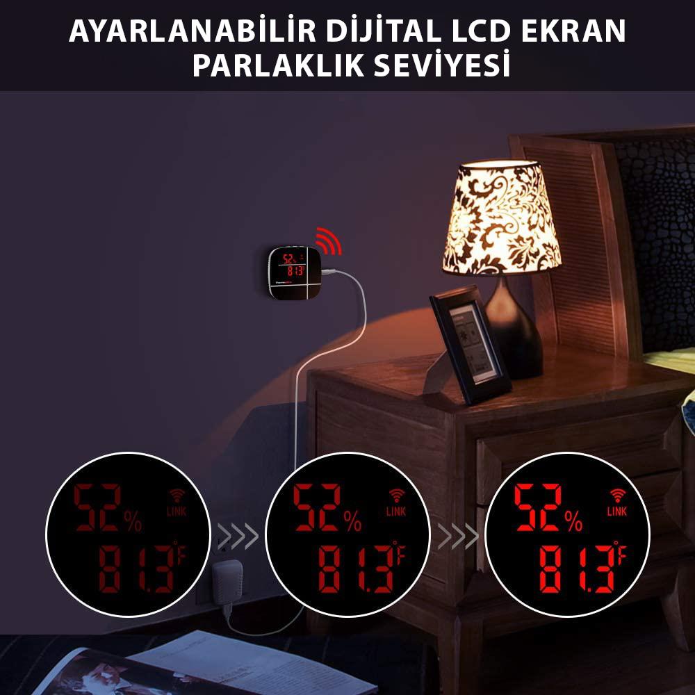 ThermoPro TP90 WiFi App Kontrollü Sıcaklık ve Nem Termometresi