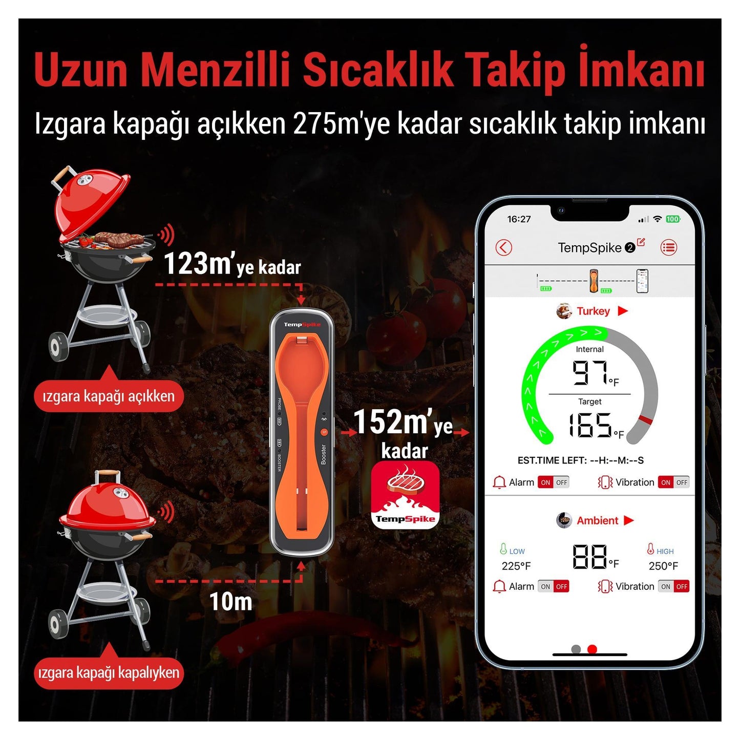 ThermoPro TP960 Bluetooth, Digital,Tek Problu Profesyonel Et Termometresi