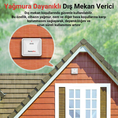 ThermoPro TX2CA İlave Dış Sensör, TP200C modeli ile uyumludur.