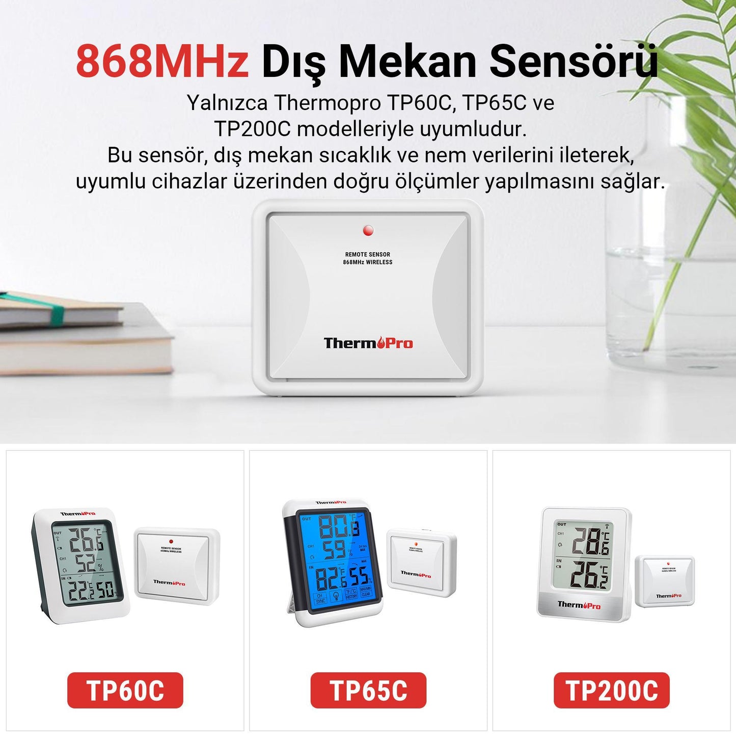 Thermopro TX2CA İlave Dış Sensör ( TP60C-TP65C-TP200C için)