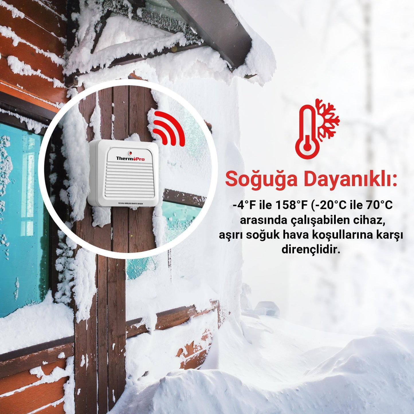 ThermoPro TX7B İlave Dış Sensör (TP280B,TP260B için)