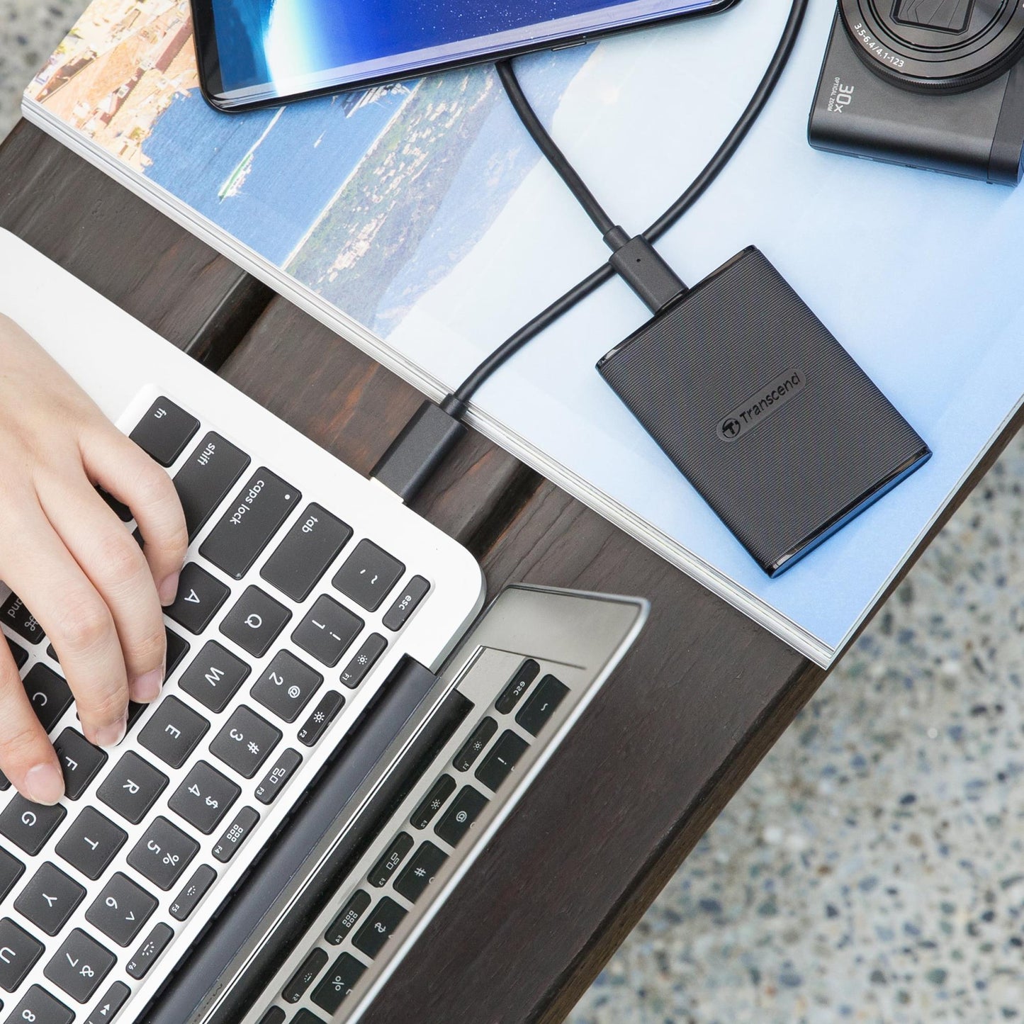 Transcend TS1TESD270C 1TB, External SSD, ESD270C,USB 3.1 Gen 2, Type C