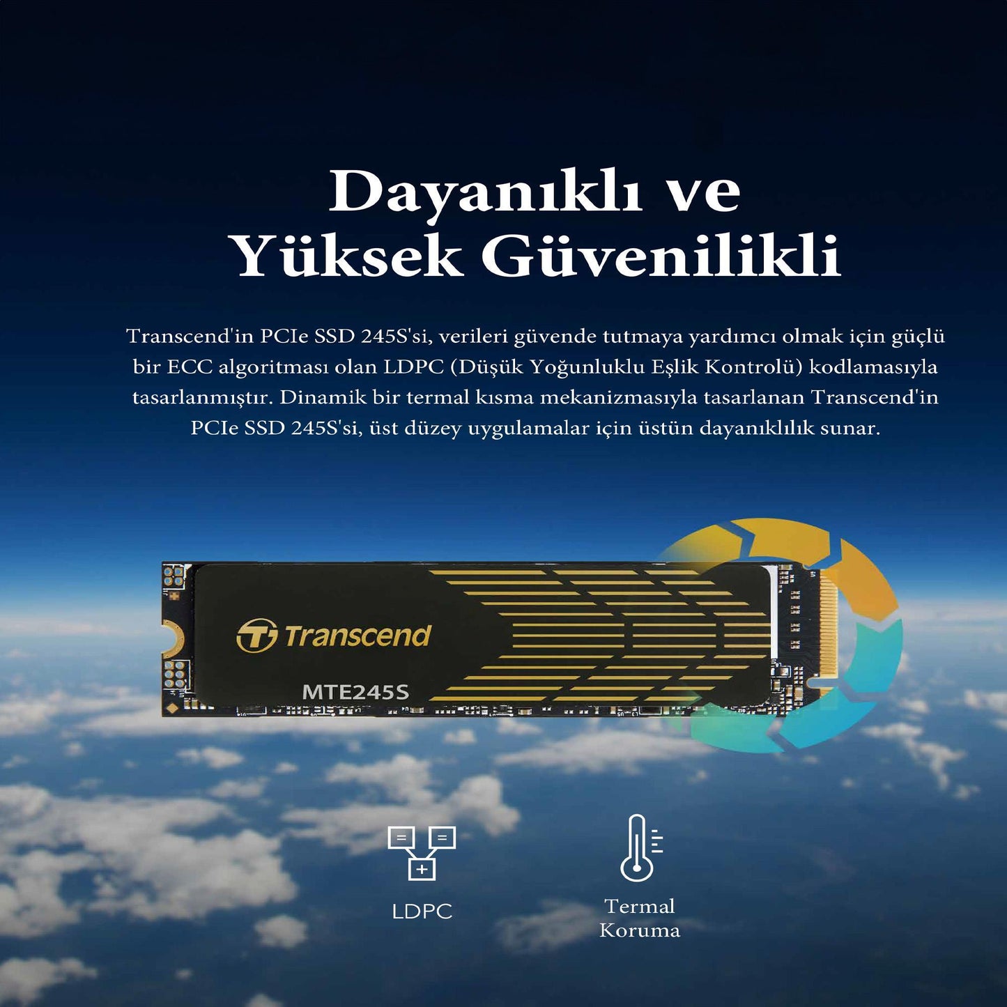 Transcend TS1TMTE245S 1TB M.2 2280 PCIe Gen4x4 NVMe 3D TLC SSD