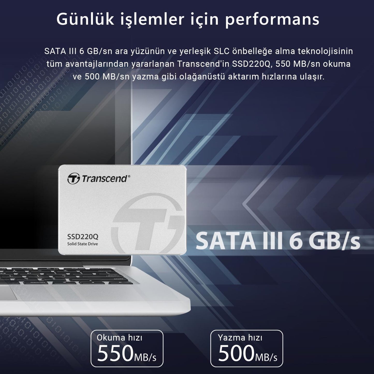Transcend TS1TSSD225S 1TB, 2.5 SSD, SATA3, 3D TLC