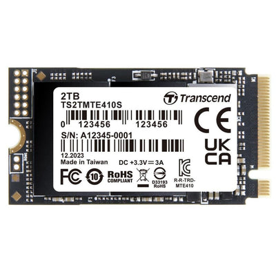 Transcend TS2TMTE410S 2TB Gen4x4 3D TLC DRAM-less 22x42 M.2 NVMe SSD