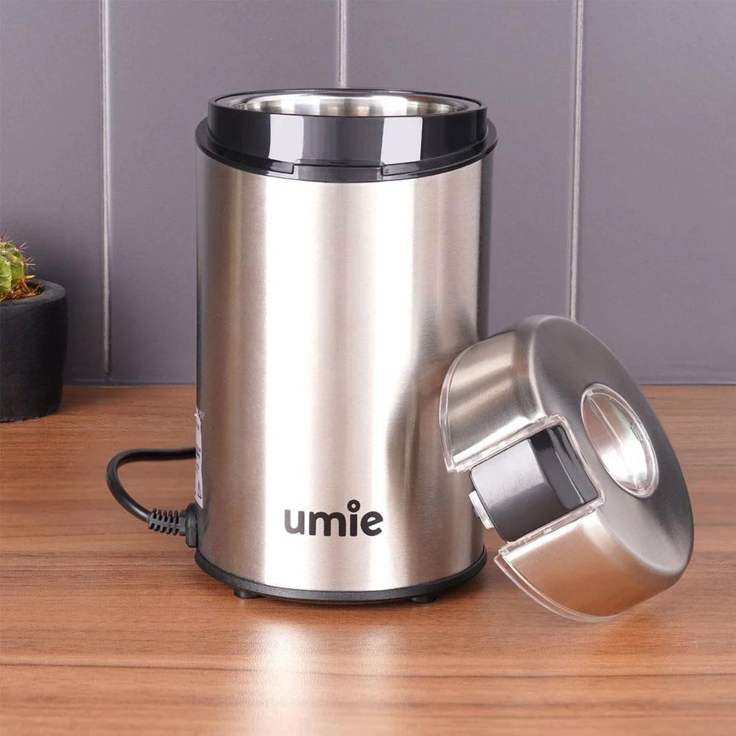 UMIE KB-U52 65G kapasiteli Paslanmaz Çelik 160W Kahve ve Baharat Öğütücü