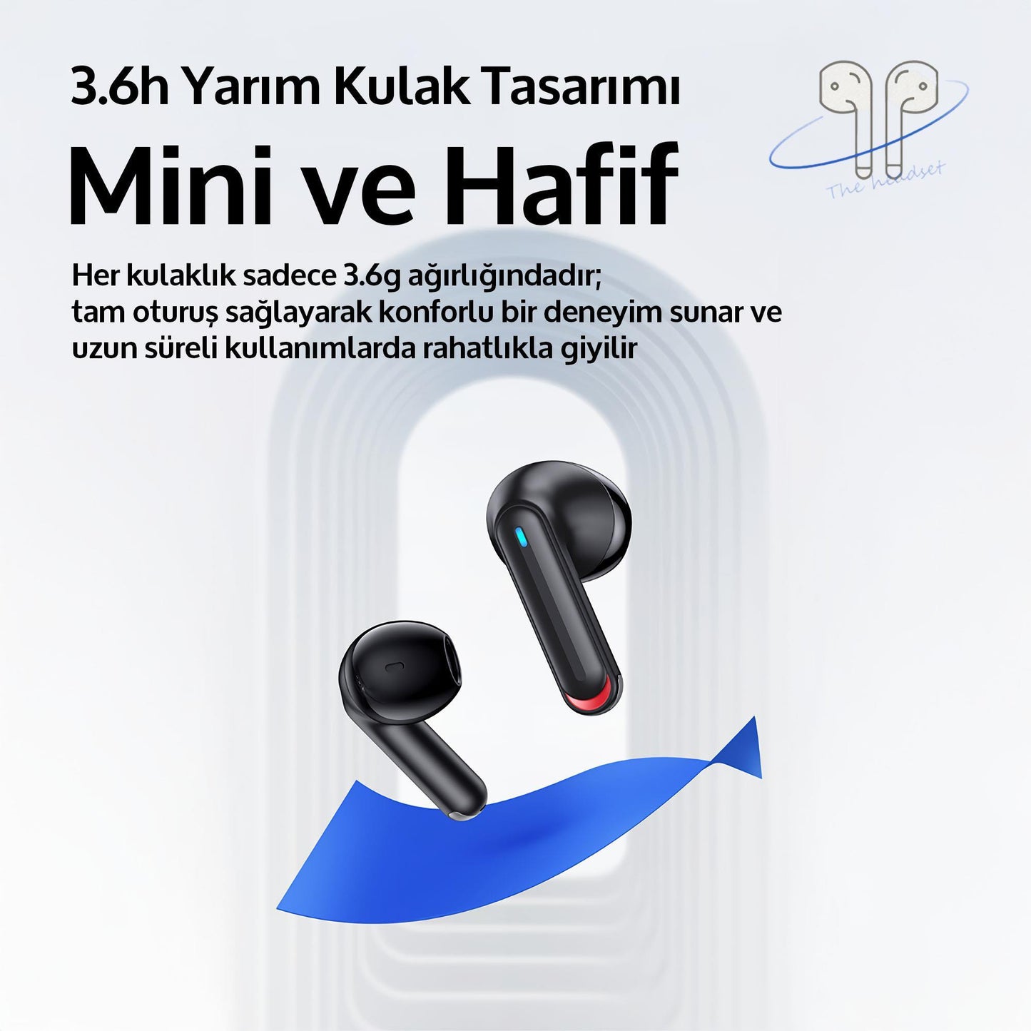 Usams NX10 Çift Mikrofonlu BT5.2 TWS Bluetooth Kulaklık