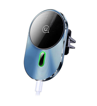 Usams US-CD170 15W 2in1 TypeC Magsefe, iPhone Manyetik Kablosuz Şarj ve Araç içi Telefon Tutucu