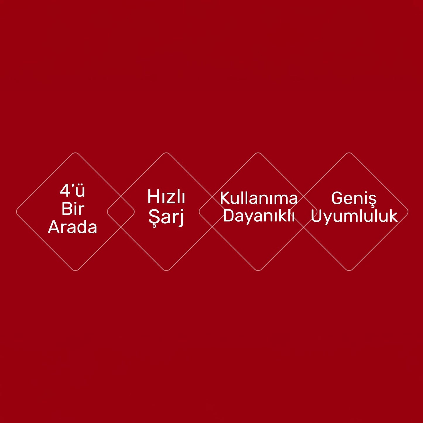 Usams US-SJ317 4in1 2*Lightning 1*Type-C 1*Micro Uçlu 1.2m 2A Örgülü Renkli Şarj ve Data Kablosu