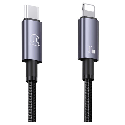 Usams US-SJ662 1.2m PD 30W Type-C to Lightning iPhone Hızlı Şarj ve Data Kablosu