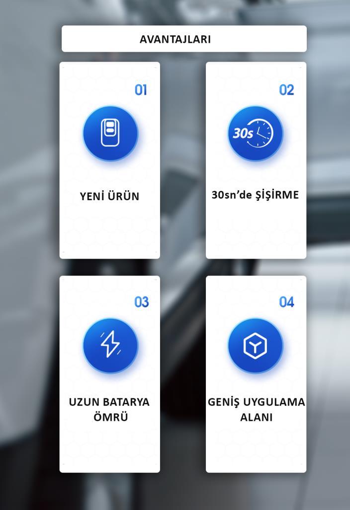 Usams US-ZB215 350PSI 5000mah Şarjlı Çok Amaçlı Taşınabilir Hava Pompası