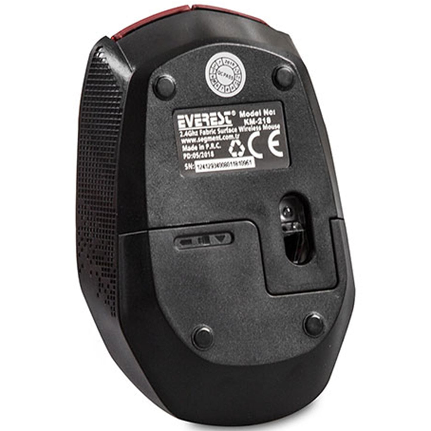 EVEREST KM-218 USB Kablosuz 2.4Ghz Kırmızı Kumaş Yüzey Mouse