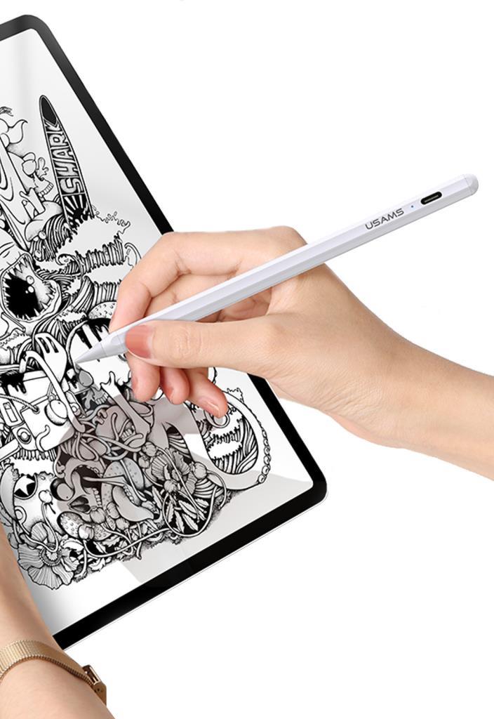 Usams US-ZB223 2018-2021 iPad/iPadpro Uyumlu,Tilt-Sensitive Stylus Pen Apple Lisanslı Kalem
