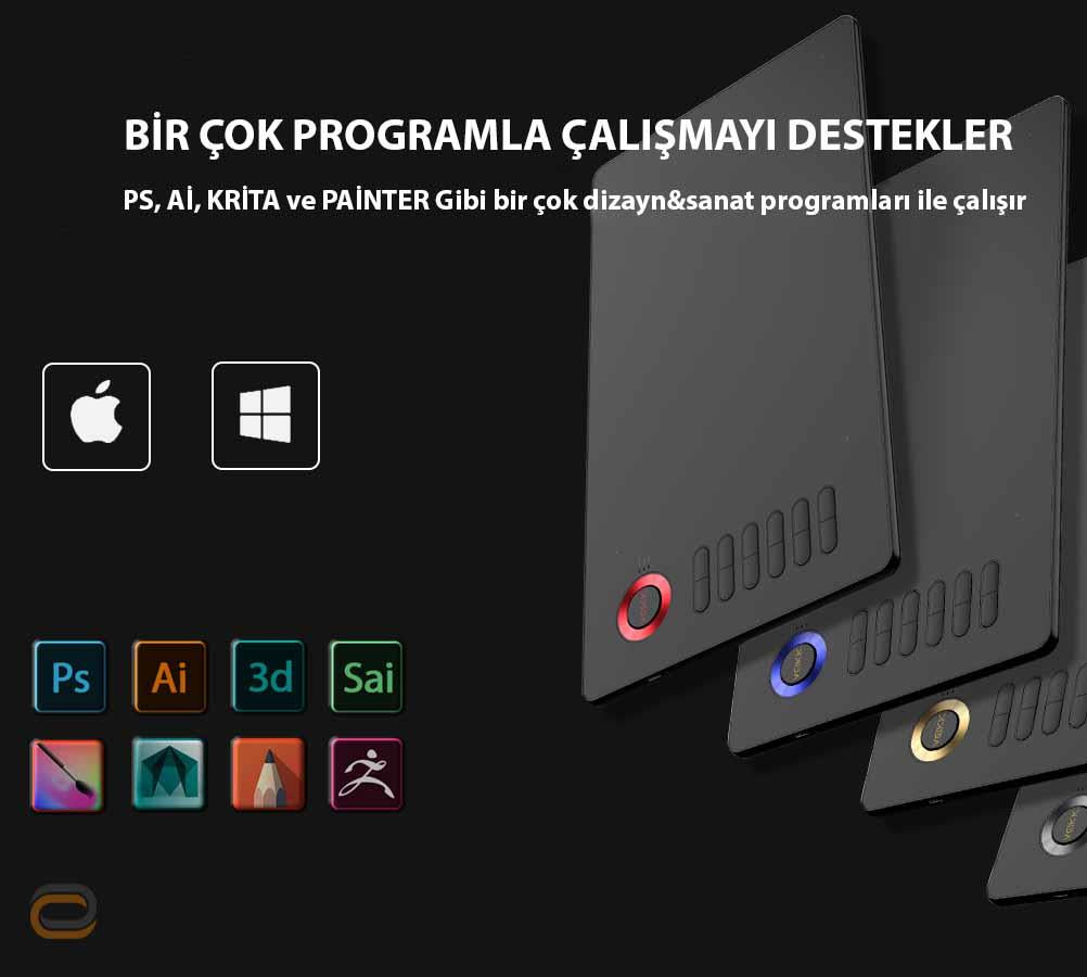 Veikk A15 16384 Levels Zoom Uyumlu 5080LPI Grafik Tablet+Kalem