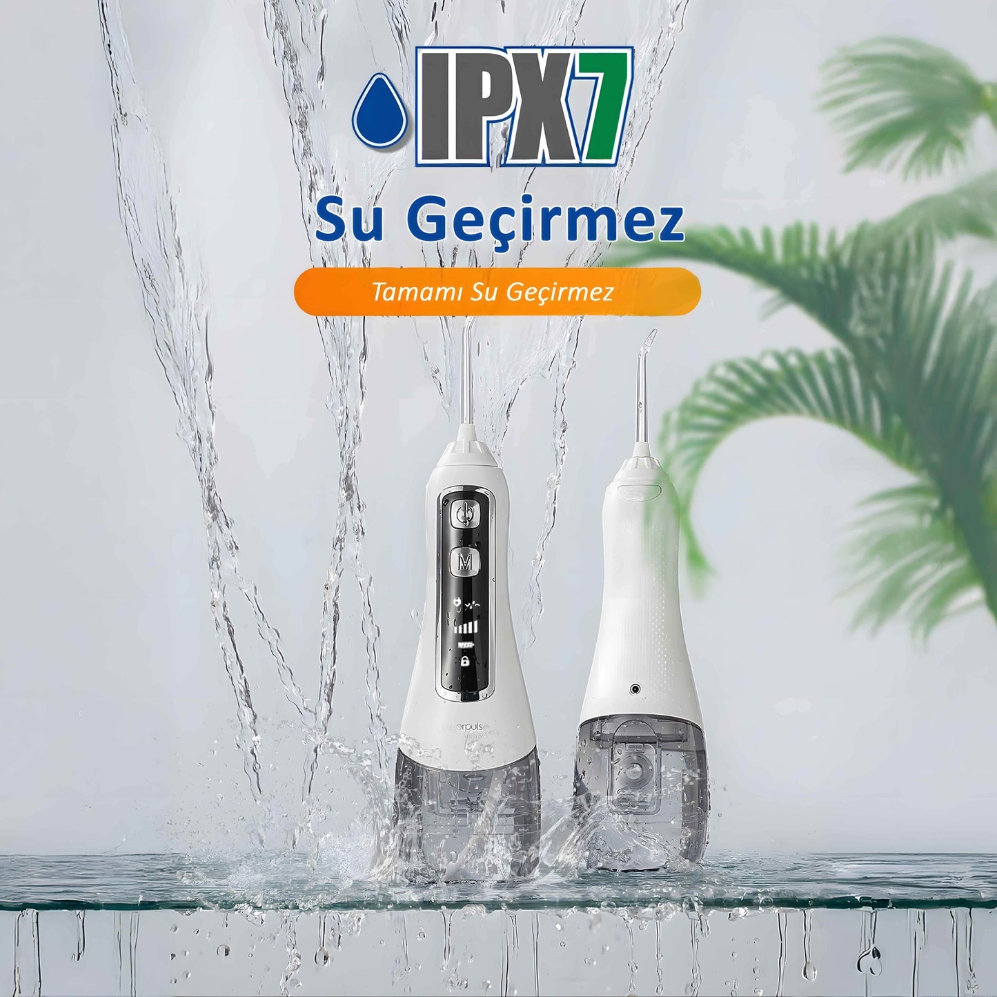 Waterpulse V580 Water Flosser Taşınabilir Şarjlı Masajlı Diş/Protez Bakım ve Ağız Duşu
