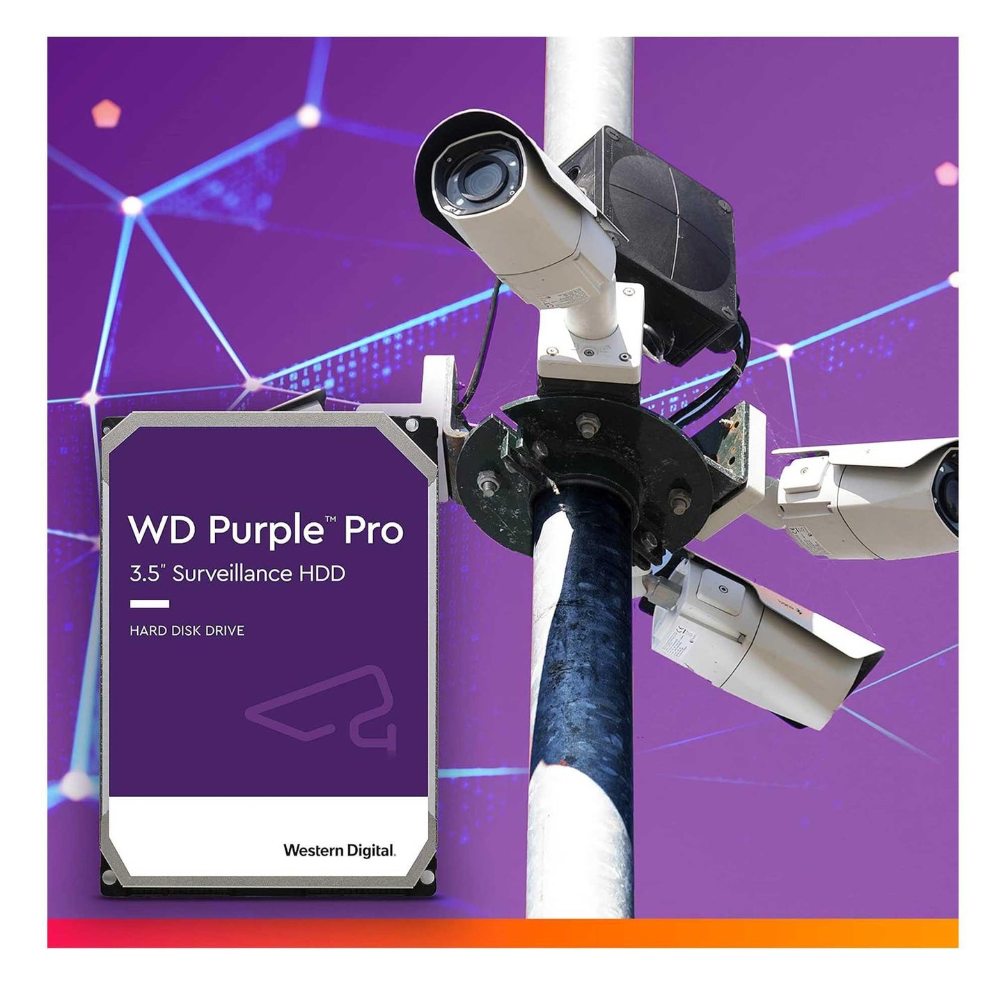 WD Purple Pro WD101PURP-74B5BY0 10TB 3.5" 7200RPM 256MB SATA 7/24 Harddisk