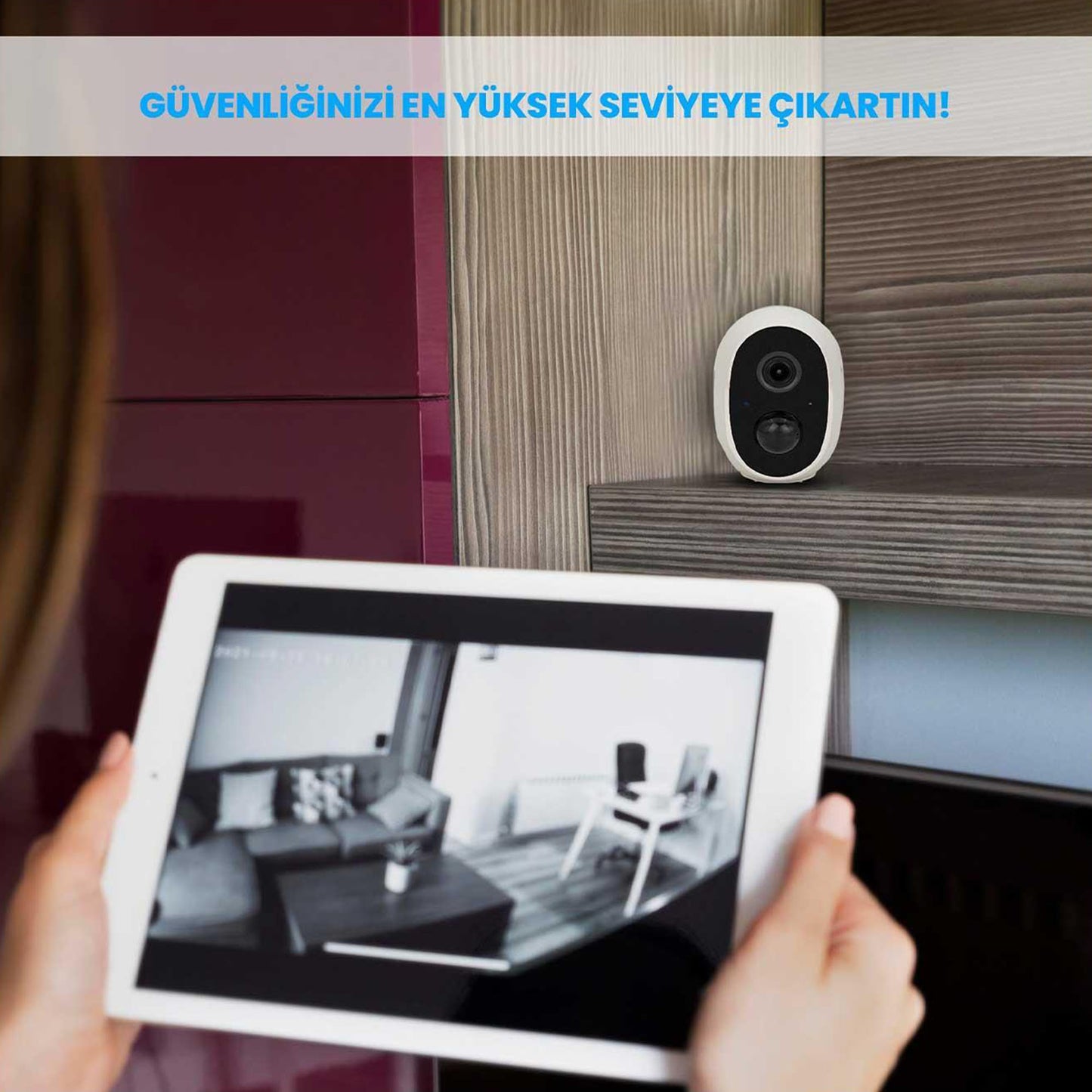 NPO FA02 1080P FullHD,130° Geniş Açılı Lens,PIR Sensör,Su geçirmez,Çift Yönlü Ses,Cloud APP IP Kamera