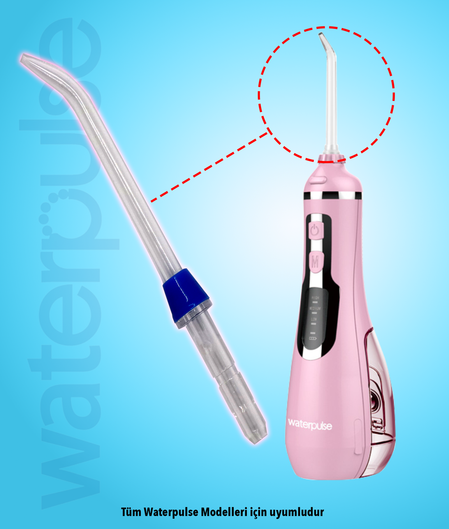 Waterpulse Tüm Modellere Uyumlu Profesyonel 5'li Yedek Uç