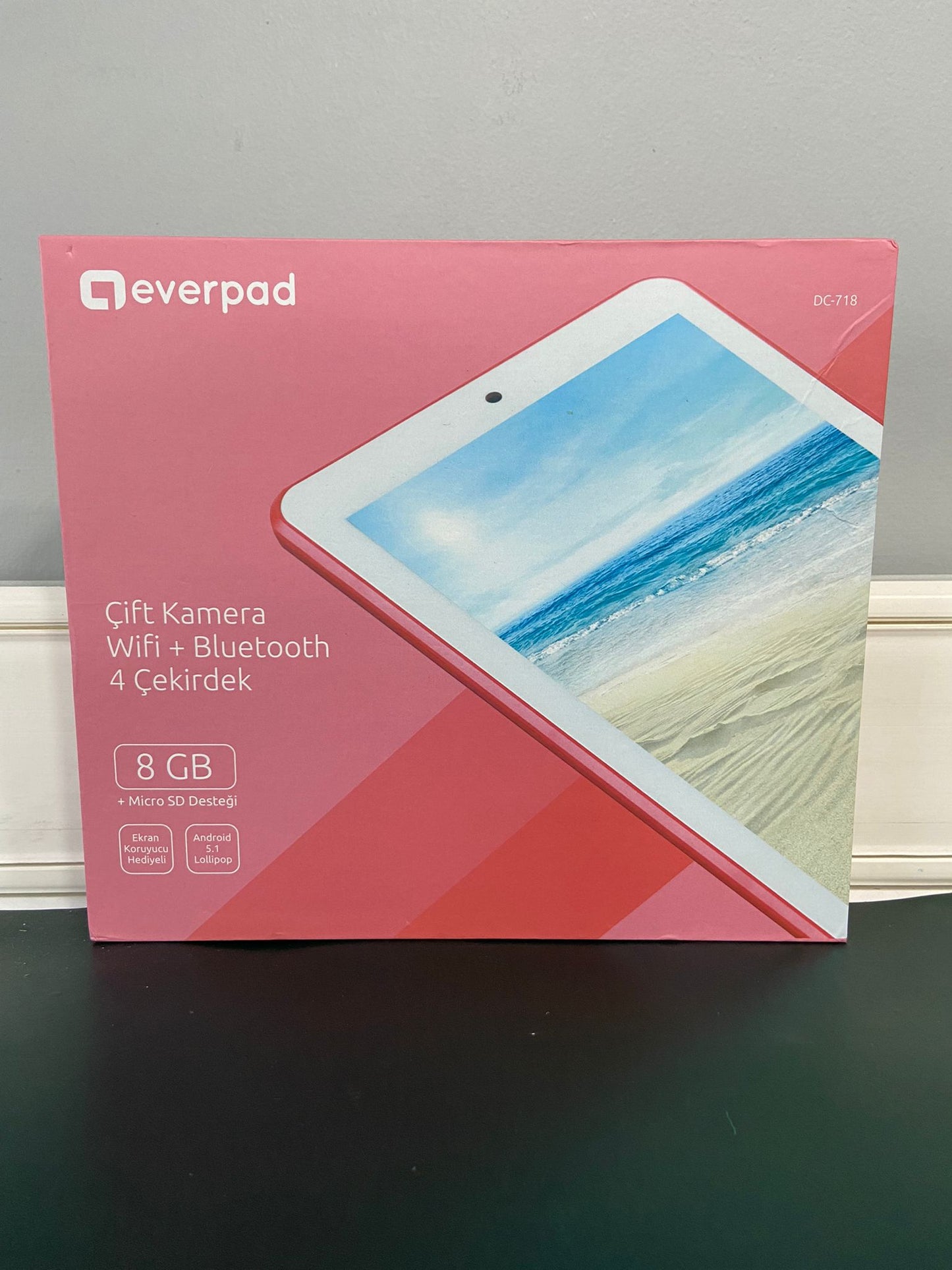 Everest Everpad DC-718 1GB 8GB 7" Kırmızı  Beyaz Tablet OUTLET 