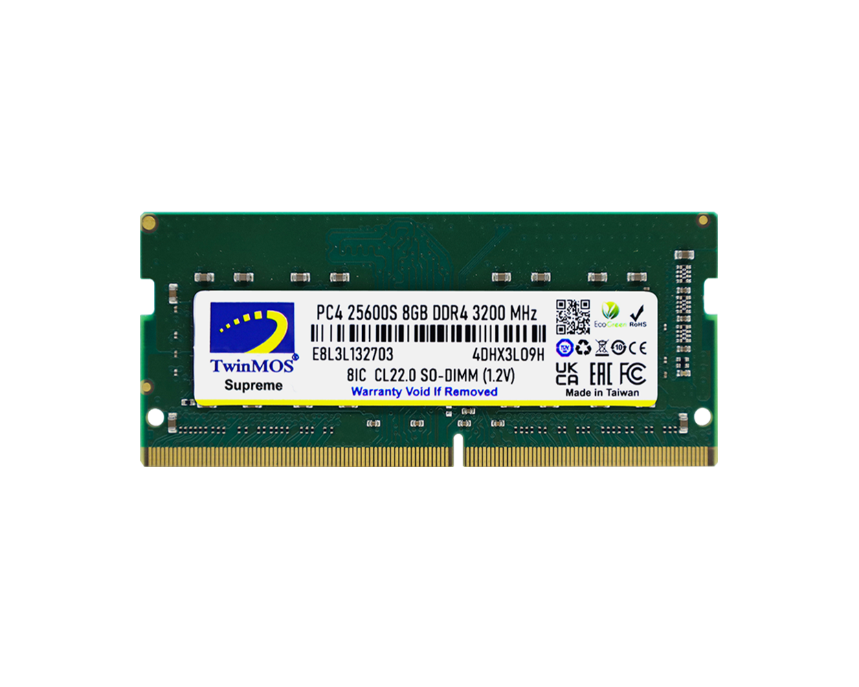 TWINMOS MDD48GB3200N 8GB DDR4 3200Mhz Notebook Bellek