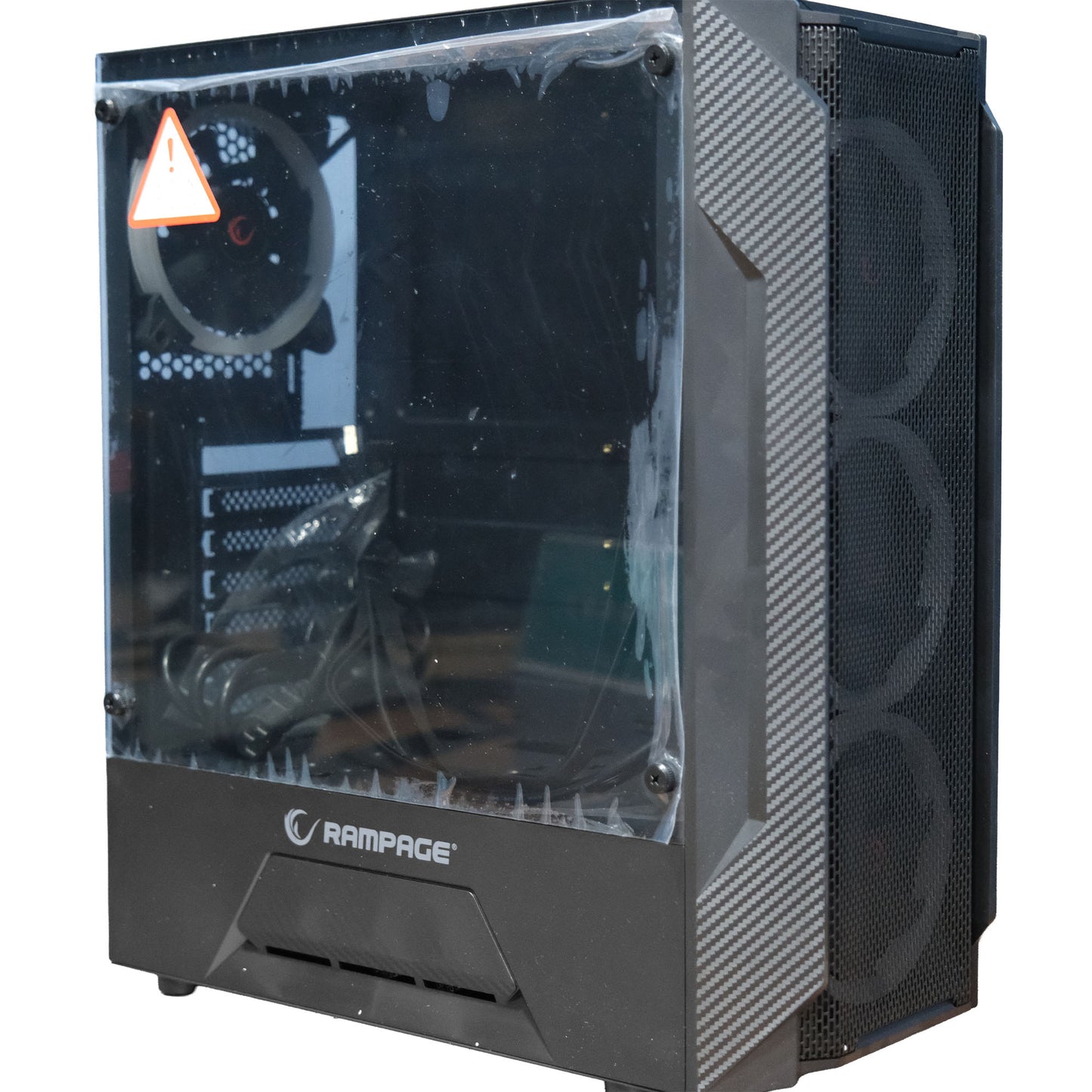 Rampage FUSION 650W 80+ BRONZE 4 Rainbow Fanlı Temperli Cam Panel ATX MID Tower Oyuncu Kasası OUTLET