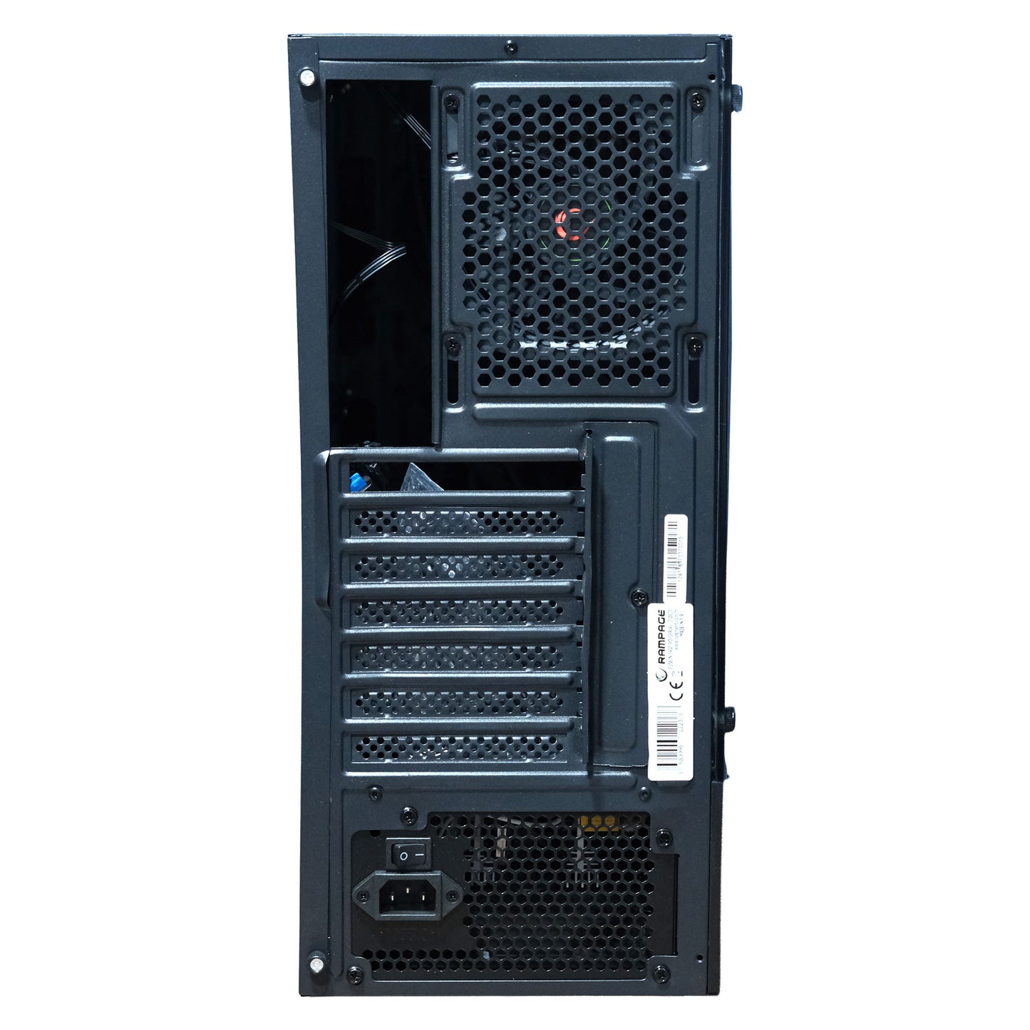 Rampage FUSION 650W 80+ BRONZE 4 Rainbow Fanlı Temperli Cam Panel ATX MID Tower Oyuncu Kasası OUTLET