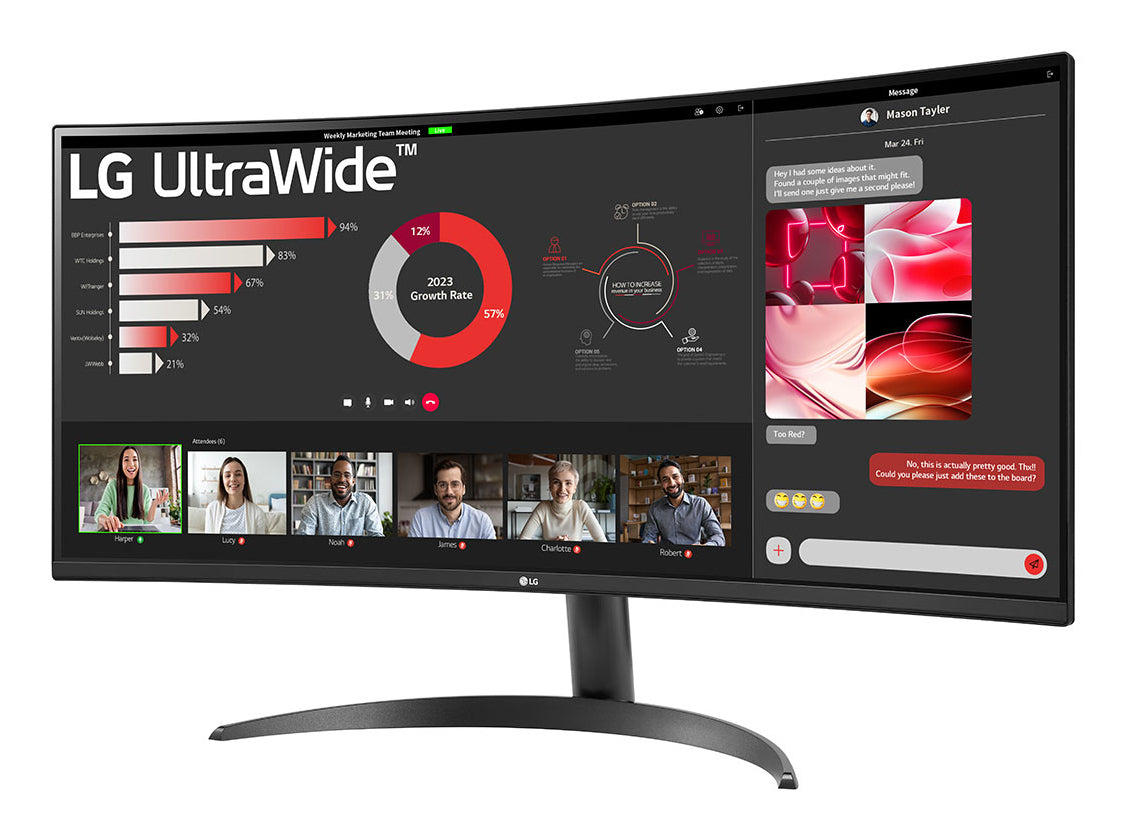 LG UltraWide 34WR50QC-B 34" 5ms 100Hz WQHD VA Curved Monitör