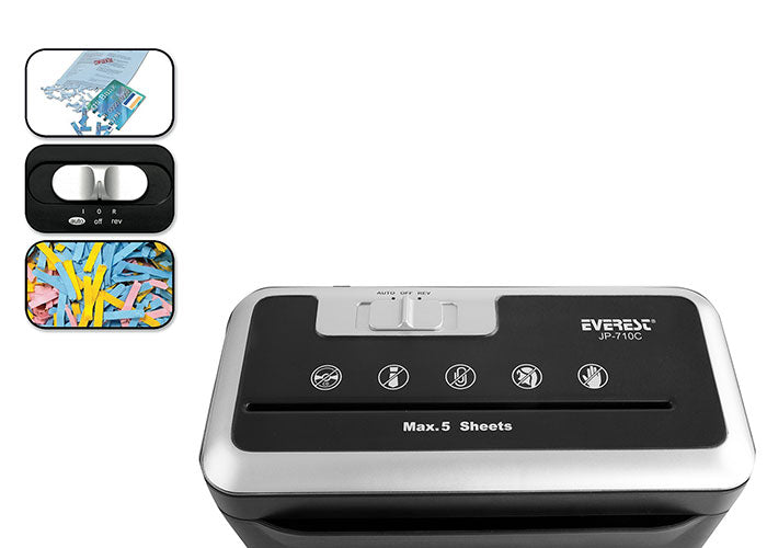EVEREST JP-710C Çapraz Kağıt Kesme Makinesi Cross Cut Paper Shredder