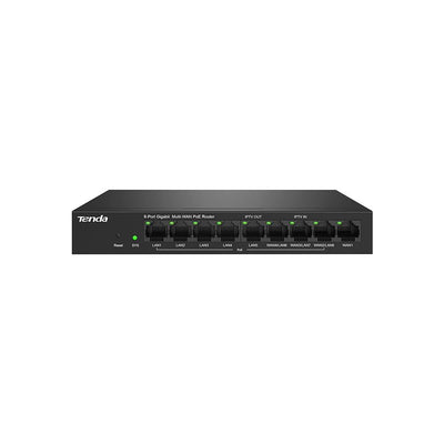 Tenda G0-8G-PoE 9 Port 8 Port Poe+ 10-100-1000 Switch Çelik Kasa POE Router