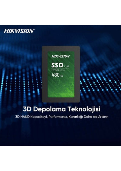 HIKVISION SSD-C100/480G 2.5" 480GB (550/470MB/s) SATA SSD Disk