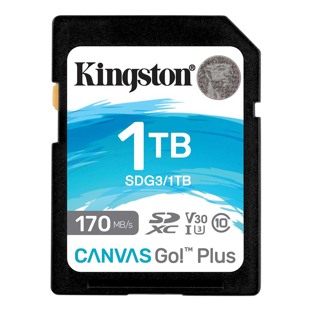 Kingston Canvas Go Plus 1TB SDXC Hafıza Kartı - 170MB/s Okuma Hızı UHS-I U3 V30