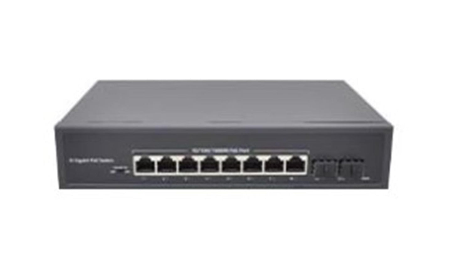 Nova NVC-PSEG0822 8 Port Poe+ 10-100-1000 Mbps 2 Port 10-100-1000 Mbps Uplink 2 Port SFP Switch 120W