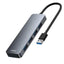 Baseus A to C 4-Port HUB Uzay Grisi (B0005280A813-02)