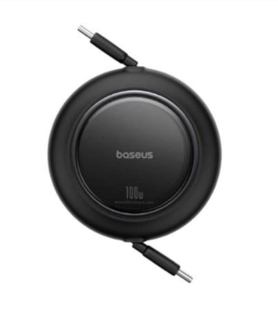 Baseus P10364500113-00  Free2 Pull Mini Kablolu USB-C 100W Şarj Kablosu Siyah