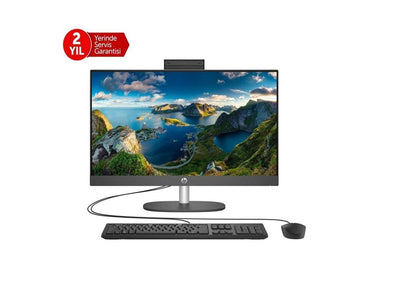 HP ProOne 240 G10 B6JC7ES i7-1355U 16GB 512GB SSD O-B Iris Xe 23.8" Siyah DOS All in One Bilgisayar
