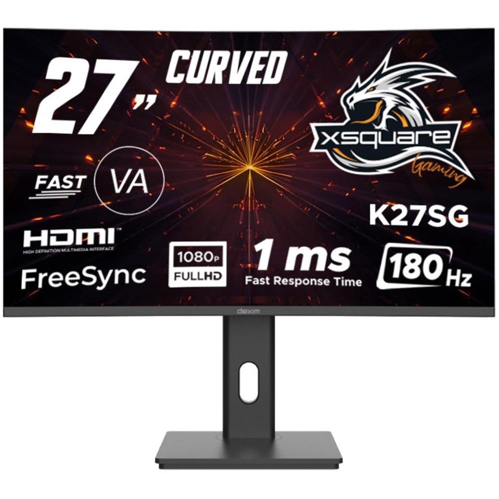 Dexim 27" DMT008 Fhd 180hz 1ms Hdmı+dp K27SG Freesync Adaptive Sync Curved Va Gaming Pivot Monitör
