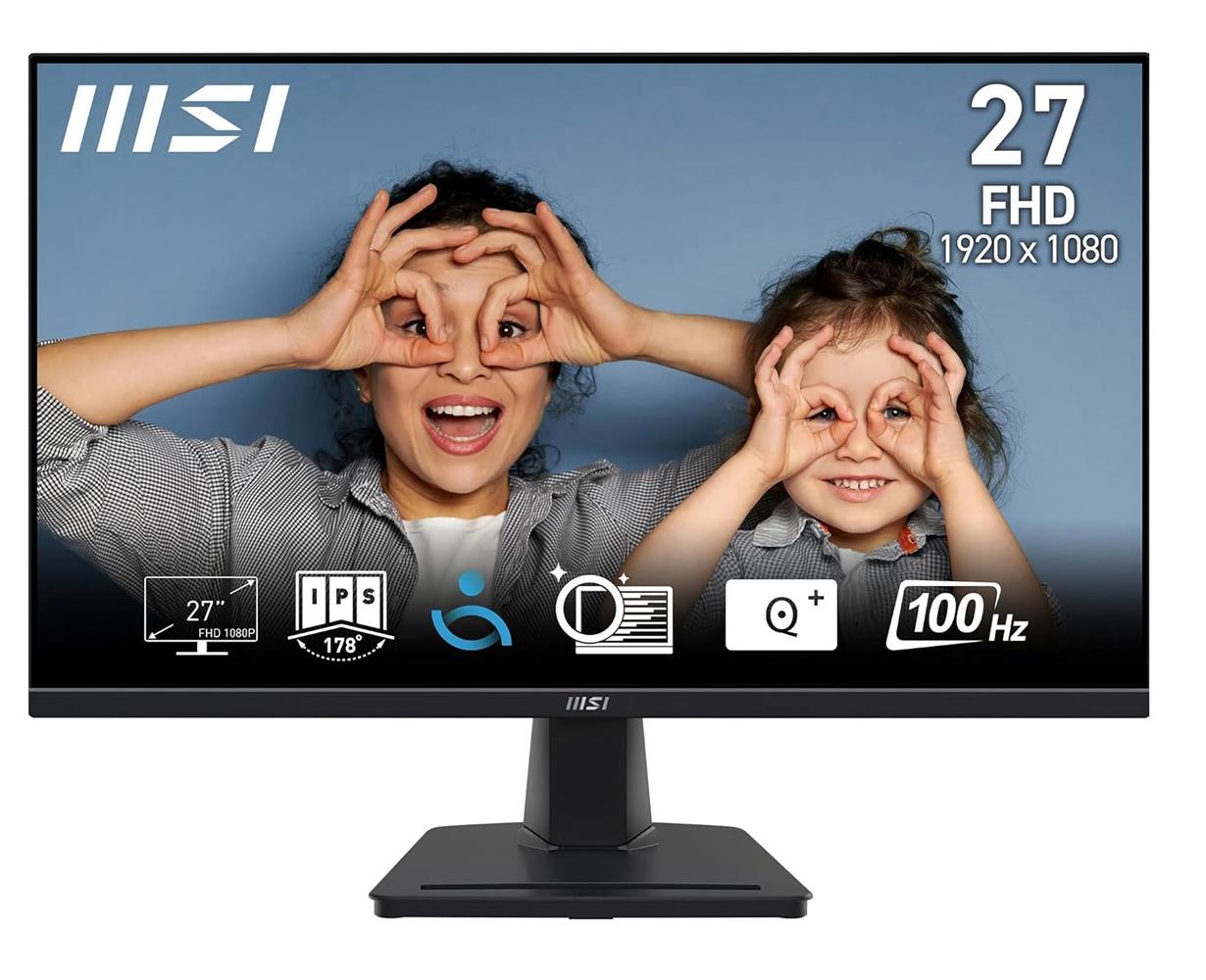 Msi 27" Pro MP275 Kurumsal Monitör Flat FHD IPS 100Hz 1ms Anti-Glare Siyah Monitör