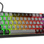 Rampage YORU MINI Gri-Siyah Type-C Bağlantılı OUTEMU Red Swich Q Mekanik Gaming Oyuncu Klavye RGB