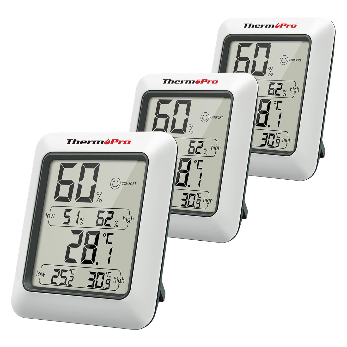 ThermoPro TP50 Termometre İç Mekan Dijital Isı ve Nem Ölçer