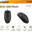 A4 TECH OP-330 USB 1200dpi siyah Mouse