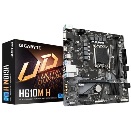 GIGABYTE H610M H H610 DDR5 Vga GLan mATX HDMI M2 1700p Anakart