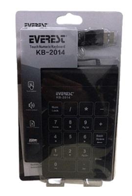 EVEREST KB-2014 Türkçe USB Dokunmatik Siyah Keypad