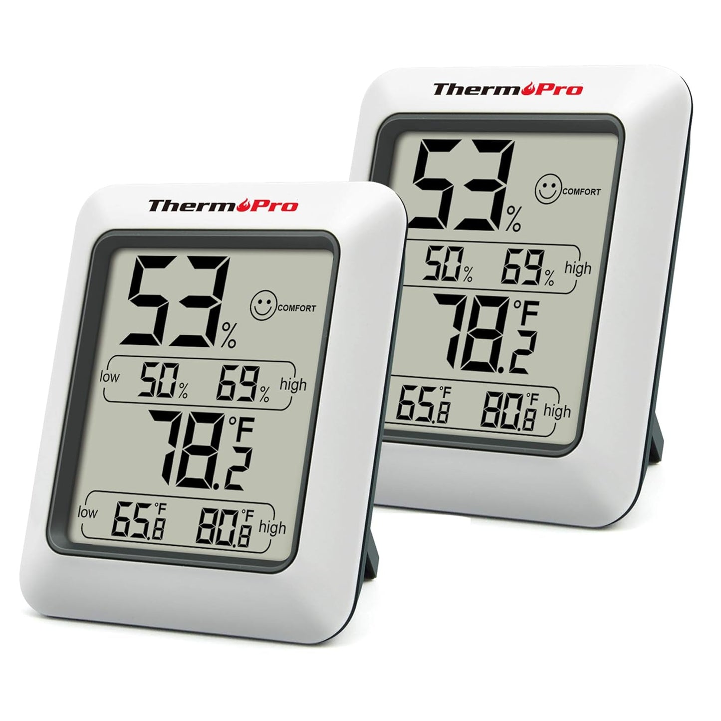 ThermoPro TP50 Termometre İç Mekan Dijital Isı ve Nem Ölçer