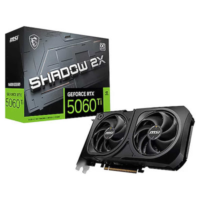 MSI RTX5060 Ti 16G SHADOW 2X OC PLUS 16GB Nvidia RTX5060Ti GDDR7 128bit HDMI 3xDP 16x Ekran Kartı