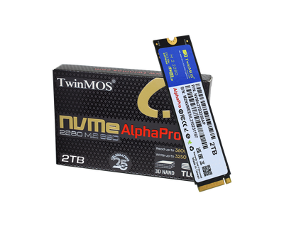 TWINMOS NVMe2TB2280AP AlphaPro M.2 2TB (3600/3250MB/s) PCIe + NVMe (3D NAND) SSD Disk (22x80MM)