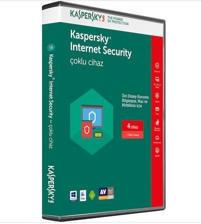 KASPERSKY KİS4 İnternet Securty 4 Kullanıcı 1 Yıl Kutu