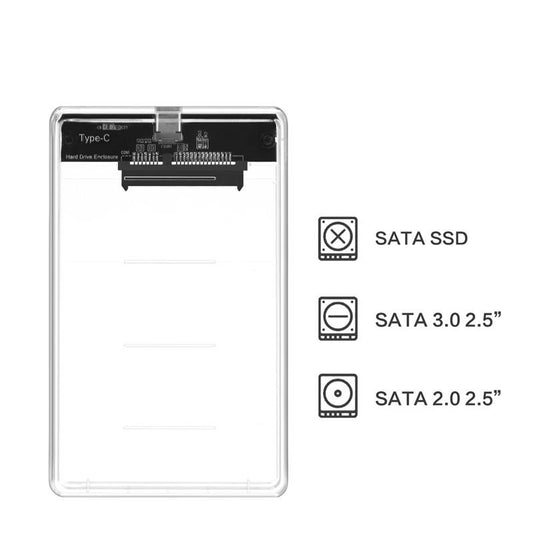 CODEGEN CODMAX CDG-HDC-30TC 2.5" USB 3.1 Şeffaf Sata 3 Harici HDD Kutusu