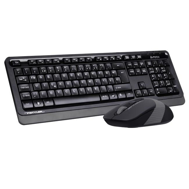 A4 TECH FG1010 F Türkçe Kablosuz Gri 2000dpi Klavye+ Mouse